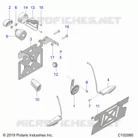 HORN, LICENSE PLATE, SWITCHES