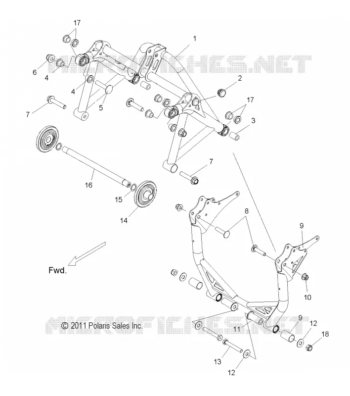 SUSPENSION REAR CRANK