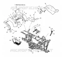 REAR CAB, SEAT AND MAIN FRAME
