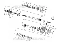 MIDDLE DRIVE ASSEMBLY ASSEMBLY 6X6 400L, SWEDISH S948740 AND  NORWEGIAN N948740 (4926812681025A)
