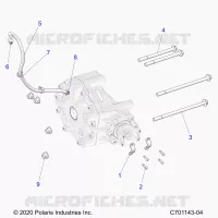DRIVE TRAIN, GEARCASE, REAR, MOUNTING