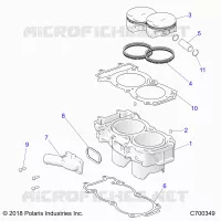 CYLINDER AND PISTON