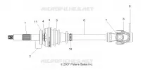 DRIVE TRAIN, FRONT DRIVE SHAFT