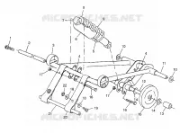 FRONT TORQUE ARM (SKS) 700 SKS 0970566 AND EUROPEAN 700 SKS E970566 (4938573857B013)