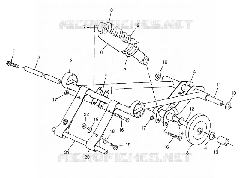 FRONT TORQUE ARM (SKS) 700 SKS 0970566 AND EUROPEAN 700 SKS E970566 (4938573857B013)
