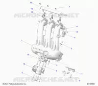 ENGINE, INTAKE MANIFOLD, THROTTLE BODY, FUEL RAIL