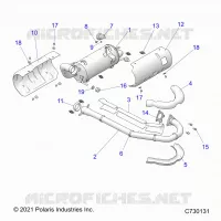 ENGINE, EXHAUST SYSTEM