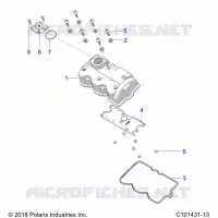 ENGINE, VALVE COVER