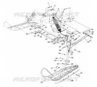 FRONT SUSPENSION AND SKI SPORT 0960443, SPORT TOURING 0960243 AND EUROPEAN (4932223222B004)