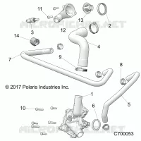 ENGINE, WATERPUMP AND BYPASS
