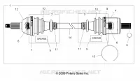 DRIVE TRAIN, FRONT DRIVE SHAFT