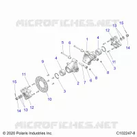 REAR SUSPENSION HUBS, CARRIER AND BRAKE DISC