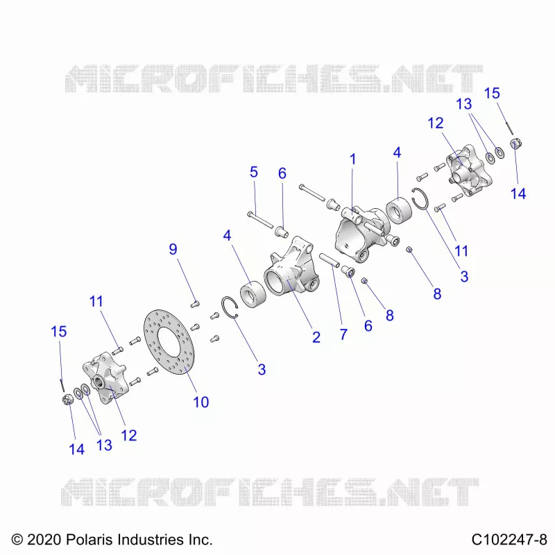 REAR SUSPENSION HUBS, CARRIER AND BRAKE DISC
