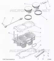 CYLINDER AND PISTON