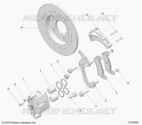 BRAKES, REAR CALIPER