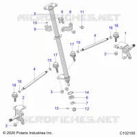 STEERING, STEERING POST  AND TIE ROD ASM