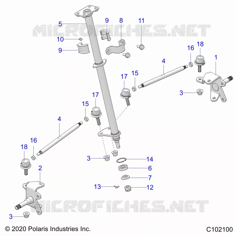 STEERING, STEERING POST  AND TIE ROD ASM