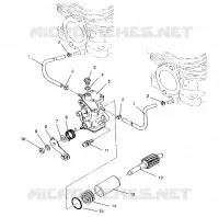 OIL PUMP ASSEMBLY TRAIL 0950761, TRAIL DELUXE 0950262  AND EUROPEAN TRAIL D (4928862886D002)