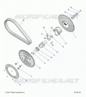 DRIVE TRAIN, SECONDARY CLUTCH