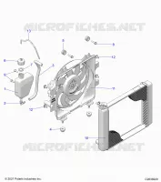 ENGINE, COOLING SYSTEM, RADIATOR, FAN & OVERFLOW BOTTLE