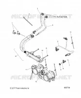 FUEL SYSTEM, RAIL, LINES AND THROTTLE BODY