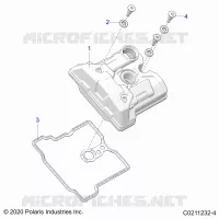 ENGINE, VALVE COVER