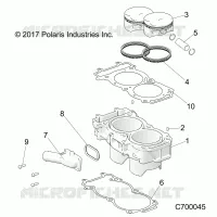 CYLINDER AND PISTON