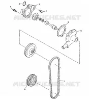 WATER PUMP 500 INDY 0982764(A)(B) AND EUROPEAN 500 INDY E982764A (4942104210C010)
