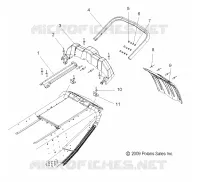 REAR BUMPER, SNOWFLAP, AND TAILLIGHT HOUSING