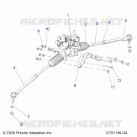 STEERING GEAR BOX W/EPS AND RELATED