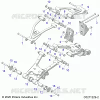 REAR SUSPENSION CONTROL ARM, MOUNTING