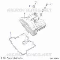 ENGINE, VALVE COVER