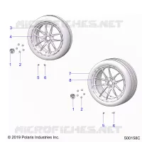 WHEELS, FRONT AND REAR