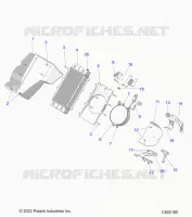 ENGINE, RADIATOR MOUNTING