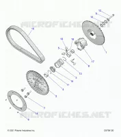 DRIVE TRAIN, SECONDARY CLUTCH