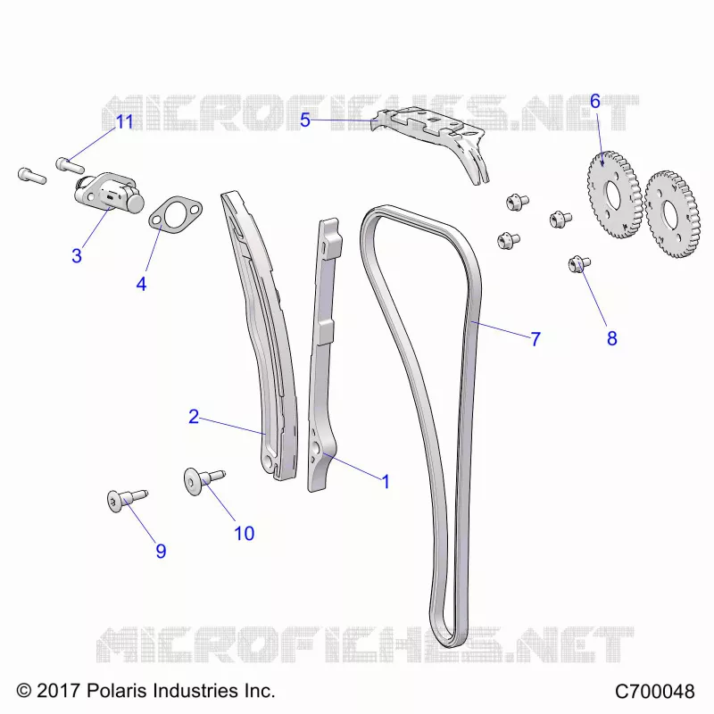 CAM CHAIN AND TENSIONER