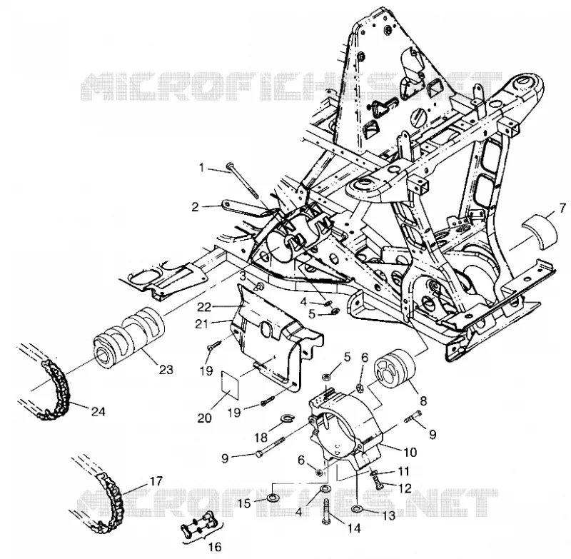 FRONT DRIVE SCRAMBLER 400L W97BC38C (4939893989B001)