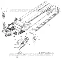 CHASSIS, CLUTCH GUARD AND FOOTRESTS