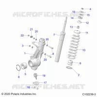 SUSPENSION, FRONT STRUT 