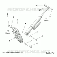 SHOCK MOUNTING, REAR SUSP.