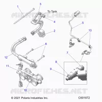 FUEL SYSTEM, RAIL, LINES AND THROTTLE BODY