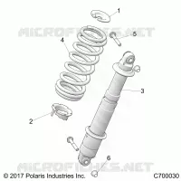 SUSPENSION, REAR SHOCK MOUNTING