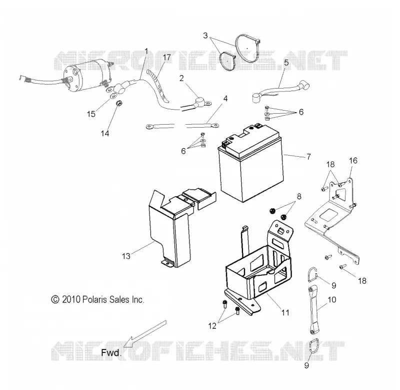 BATTERY AND CABLES