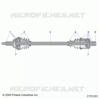 DRIVE TRAIN, FRONT HALF SHAFT