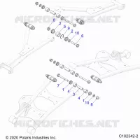 REAR SUSPENSION CONTROL ARM, MOUNTING