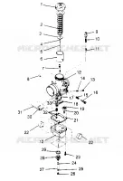 CARBURETOR  440 XCR SP X951660 (4932833283C013)