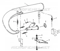EXHAUST SYSTEM 500 EFI SKS 0962574, 500 EFI RMK 0962974, AND EUROPEAN 500 E (4931983198C004)