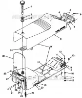 SEAT   GAS TANK ASSEMBLY 500 EFI 0942774 AND EFI SKS 0942574 (4924982498002A)