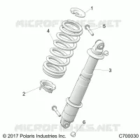 REAR SUSPENSION SHOCK MOUNTING