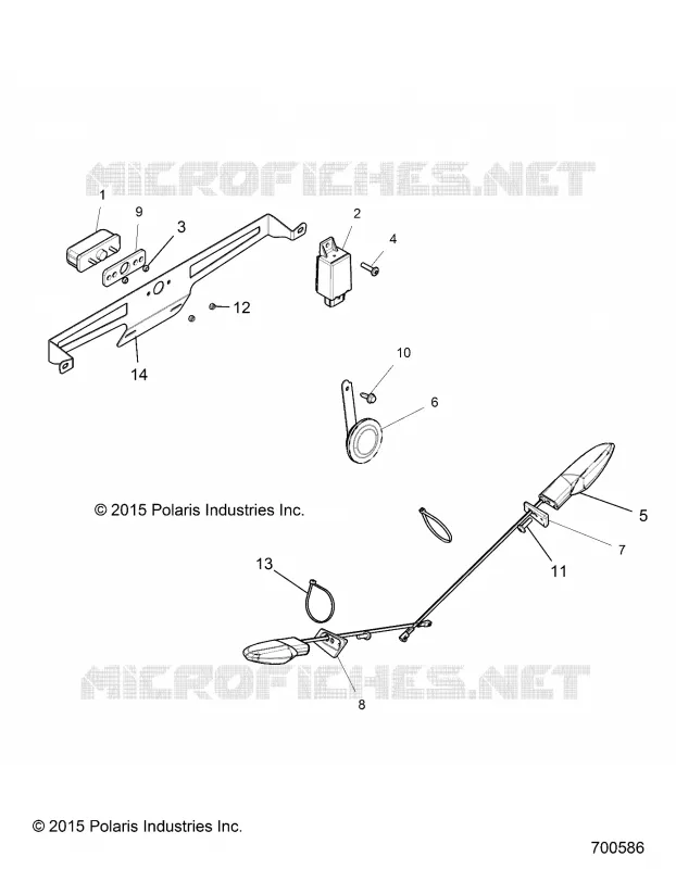 ELECTRICAL, LICENSE PLATE LIGHT, TURN SIGNAL AND HORN